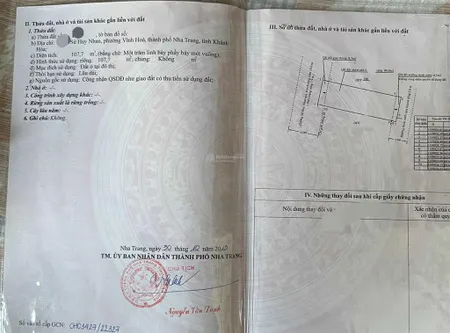 Bán lô đất mặt tiền đường sử huy nhan p. vĩnh hòa tp. nha trang, giá 8 tỷ