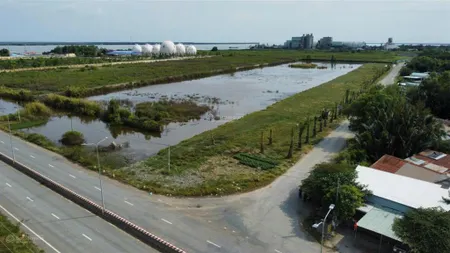 Bán đất góc 2 mặt tiền tỉnh lộ đt 830, kcn tân tập, cảng quốc tế long an, diện tích 10.500m2