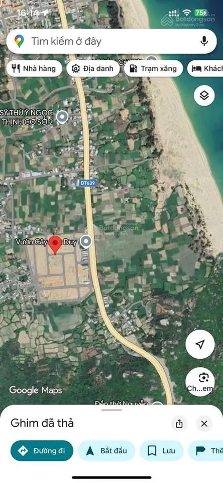 Bán lô đất cát tiến cách biển 700m giá 1,09 tỷ/200m2