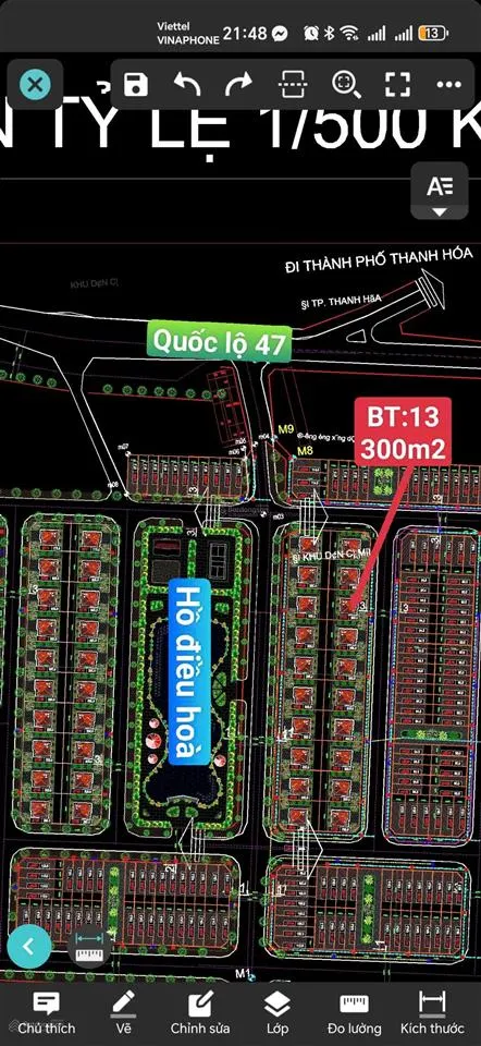 Bán lô biệt thự 300m2 mb2623 đại đô thị đông sơn giá rẻ chỉ 3,x tỷ