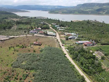 Đất đẹp 1.116m² view sông 200m² thổ cư, mặt tiền bê tông, tân nghĩa di linh