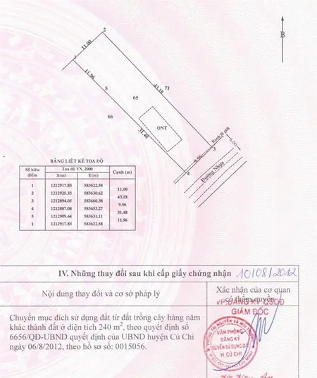 Nhà và kho góc 2 mặt tiền đường lê thị ngà