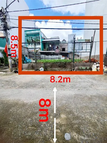 Bán đất phú định q8 , giá tốt , 68m2(8.2x8.5) , không lộ giới , xây cao tầng , hẻm 8m , chỉ 5.09 tỷ