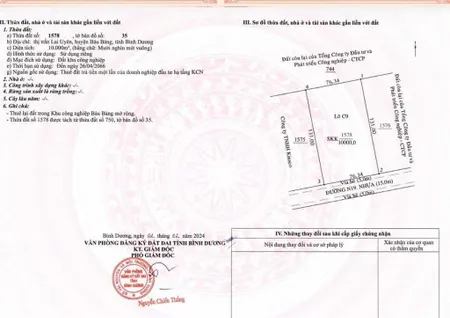Bán đất khu công nghiệp bàu bàng 1 ha