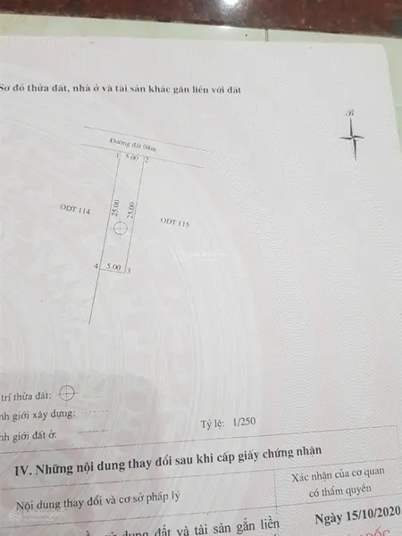 Chào bán lô bê tông 5mx25m đất odt. khối hà my trung phường điện bàn đông tp đà nẵng. giá 1tỷ2
