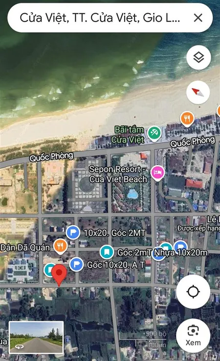 Bán đất cửa việt, 2,35 tỷ, 193m2, mặt tiền 6m, ngõ rộng 20m, pháp lý đầy đủ