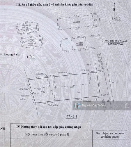 Bán lô đất (10.2x29m) ngay đường nơ trang long, đường oto né nhau, có gpxd hầm + 7 lầu