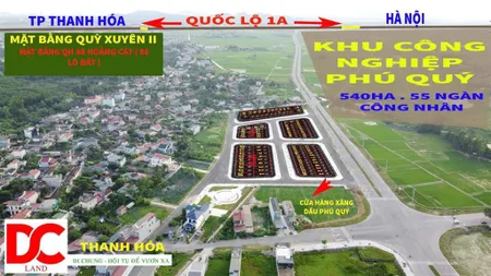 Chính chủ cần đất khu công nghiệp phú quý thanh hoá tập đoàn wha
