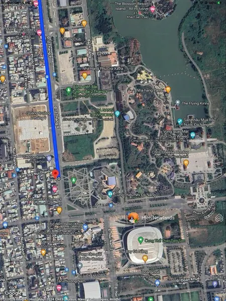 Bán lô đất 238m ngang 9,3m mặt tiền đường núi thành ngay công viên quảng trường 2/9 chỉ 29 tỷ tl