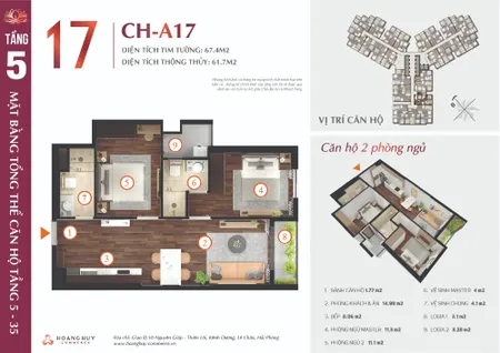Thanh lý căn hộ chung cư Hoàng Huy Commerce_2pn, 2wc 67m2 toà Lotus (Tin Hết Hạn)