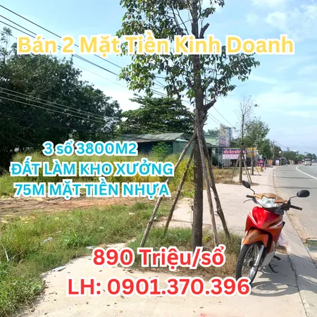 3800m² Thổ Cư Sổ Riêng 890Tr, Mặt Tiền 24m, Gần QL13 KCN Chơn Thành