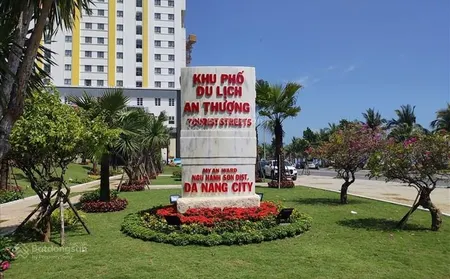 Phố tây! bán 2 lô đất liền kề 3 mặt thoáng 180m 38,5 tỷ mt an thượng 34 q. ngũ hành sơn