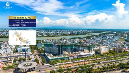 Căn hộ 2 phòng ngủ, view sông trực diện, tầng cao thoáng mát, masteri đà nẵng chỉ 5.1 tỷ/căn