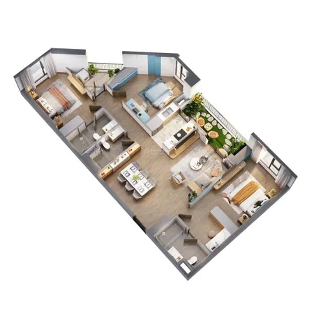 Bán gấp 3pn, 3wc, 114m2, tầng trung đẹp, view hồ điều hoà, liền kề. giá 7.7 bao phí 102%.