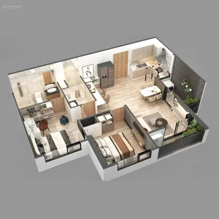 Cắt lỗ căn 2pn trong kđt phú cát city đang cho thuê 15tr/tháng