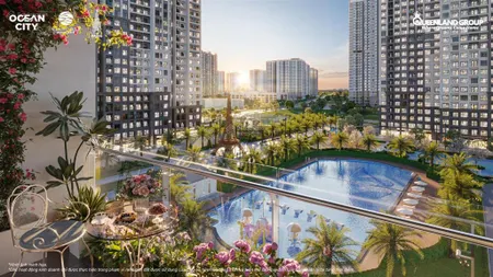 2pn2wc 74m2 khu paris view hồ bơi