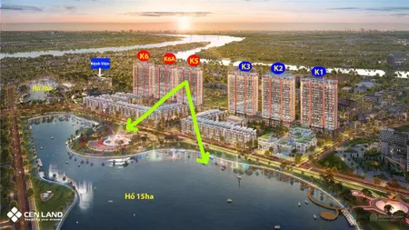 Chính chủ cần bán căn 3pn 101m2 toà k5 tầng trung đẹp view hồ ở khai sơn city