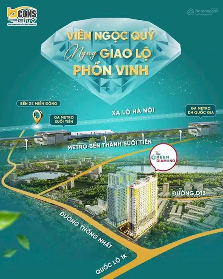 Bcons city sở hữu quần thể đẳng cấp nhất làng đại học, thanh toán 250 tr sở hữu ngay!!