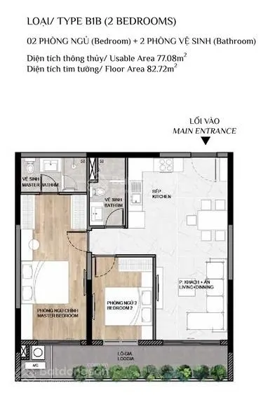 Elysian bán căn ban công dài mẫu b1b 82m2 + ô xe định danh giá chỉ 5.5 tỷ