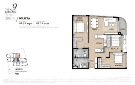 Gđ1 giỏ hàng 3pn góc vòng cung panorama cuối cùng tòa alta heights, the 9 stellars, ck tới 5.5%