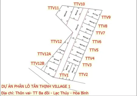 Đất nền tại thị trấn ba hàng đồi, lạc thủy, hòa bình, có diện tích 60m², giá chỉ từ 400 triệu vnd.