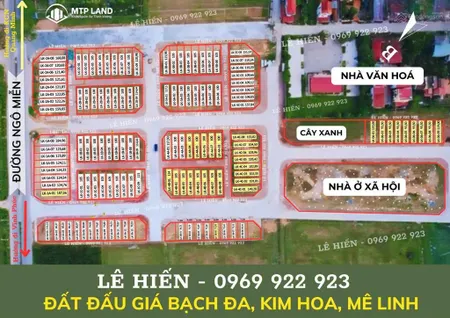 Đất đấu giá bạch đa, kim hoa, mê linh gần vành đai 4