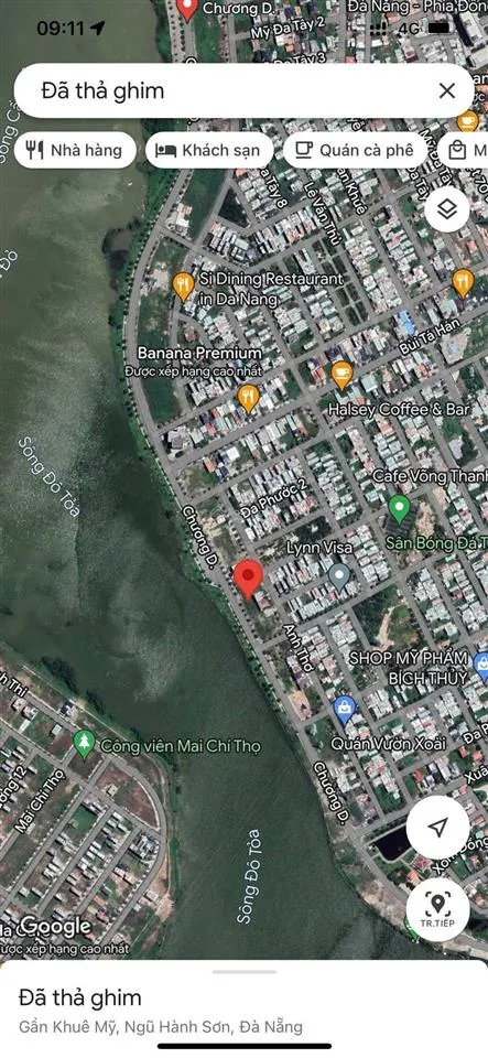 Bán đất view sông hàn đường chương dương, dt 300m2 giá 45 tỷ. 0935 121 ***