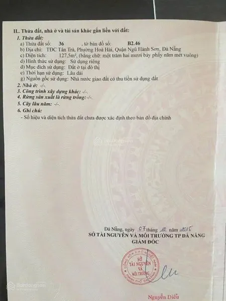 Chính chủ bán lô góc siêu vip ngay bãi tắm tân trà, đường nguyễn duy trinh
