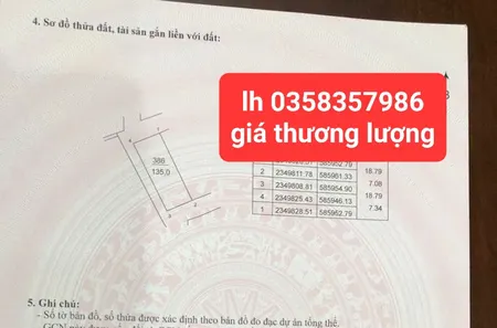 Bán đất 235m² ngang 7.34m giá 5.1 tỷ Xã Sóc Sơn