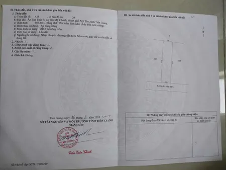 Bán đất 105,4m² ngang 5m giá 1.1 tỷ Phường Mỹ Phong