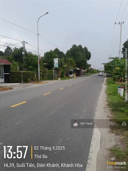 Bán đất mặt tiền hương lộ 39 suối tiên diên khánh mặt tiền kinh doanh