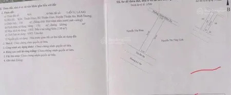 Bán đất mặt tiền đường d10 kdc thuận giao,thuận an,bình dương