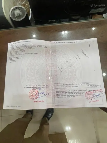 Bán đất đà sơn, 4,19 tỷ, 100m2, mặt tiền 5m, pháp lý đầy đủ, q.liên chiểu, đà nẵng