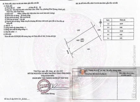 Bán 188m2 mặt tiền 8m hướng tây nam xung quanh toàn biệt thự vip vĩnh phúc. tựa sơn hướng hồ