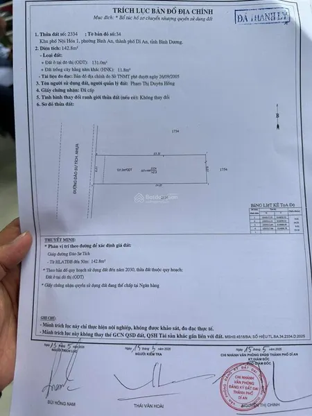 Bán đất mặt tiền đào sư tích mgay làng đại hoc tuyến metro tiện xây căn họ dịch vu thu nhâp 80tr/th