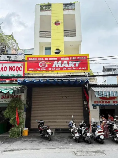 Bán nhà kinh doanh mặt tiền đường sơn kỳ dt 6x19 đúc 1 trệt 1 lửng 2 lầu giá bán 16,5 tỷ