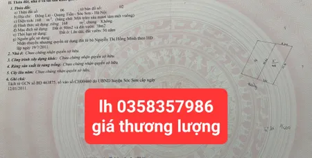 Bán đất 168m² ngang 8.44m giá 4.2 tỷ Xã Nội Bài