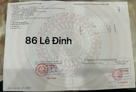 Bán đất mặt tiền lê đỉnh view dự án aeon mall hòa xuân dt 100m2 giá 4.39 tỉ tl