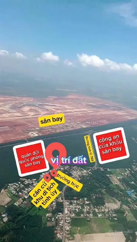 Chủ cần tiền ra nhanh lô đất sát sân bay long thành có thổ cư mặt tiền nhựa vị trí tìm năng