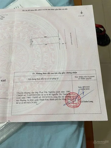 Bán đất mt đường 7m5 lý triện, thanh khê, 94m2, 6.x tỷ tl