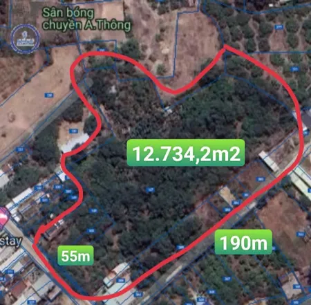 Bán 1.3ha kdc  có 600 thổ .đất Mt nhựa Tỉnh lộ 328 .giá siu rẻ * 55 x190