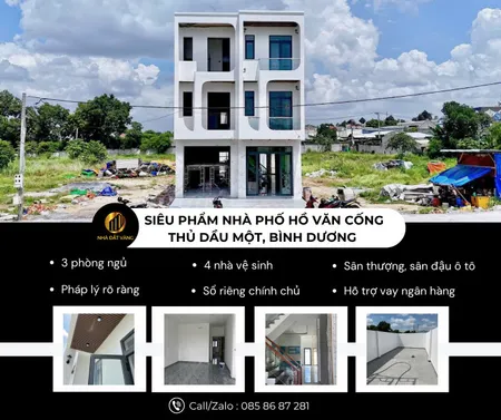 BÁN NHÀ PHỐ LÊ CHÍ DÂN– THỦ DẦU MỘT, BÌNH DƯƠNG – AN NINH - CÓ SÂN ĐẬU Ô TÔ
