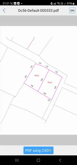 1,35 tỷ - 50,5m2 - phố Mai Động Từ Sơn Bắc Ninh