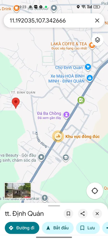Đất full thổ trung tâm Định Quán