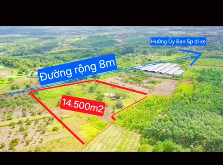 Bán đất 14541.1m² giá 2.2 tỷ Xã Ea M’Droh