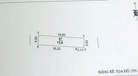 Cần bán mảnh đất 76m2 tiềm năng gần chợ, trường 2 mặt tiền trước sau