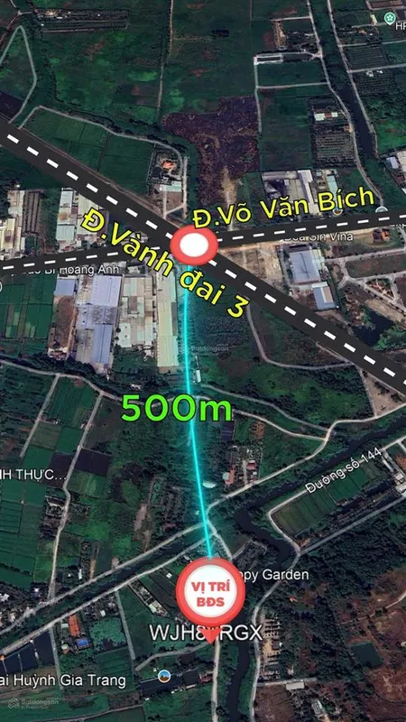 Bán đất mặt tiền kênh lớn tại xã bình mỹ củ chi 1.193m giá 8.4ty