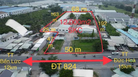 Chủ cần sang nhượng lại nhà xưởng mặt tiền tl 824. vị trí xã lương bình, h. bến lức, t. long an