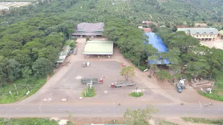 Bán kho xưởng + cây xăng đang kinh doanh mặt tiền quốc lộ 14 buôn hồ đắc lắc