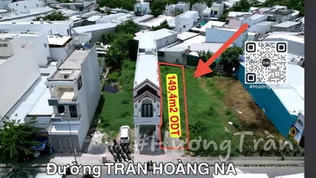 👉12,5 tỷ - BÁN NỀN 149,4m2 MẶT TIỀN ĐƯỜNG TRẦN HOÀNG NA - Xéo Công viên HỒNG PHÁT